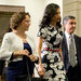 Huma Abedin, center, arrived for a meeting with the House Benghazi panel on Friday.