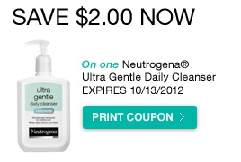 Neutrogena Ultra Gentle Save $2.00