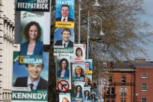Euro Election Posters in Dublin