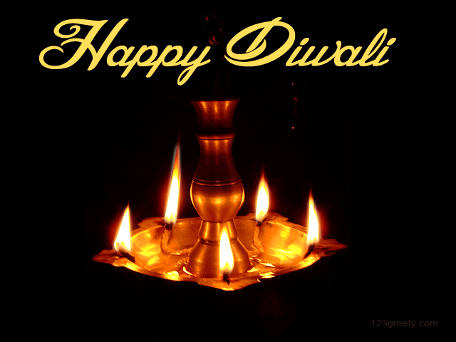 Happy-Diwali-Lightening-Diyas-Picture