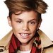 Romeo Beckham, photographed by Mario Testino, for the Burberry Christmas campaign.