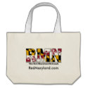 Red Maryland Tote Bag