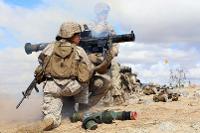 In March 2015, Marine Sgt. Emma A. Bringas and Lance Cpl. Terrence A. Lay fire the MK153 shoulder-launched multipurpose assault weapon during a Ground Combat Element Integrated Task Force pilot test at Twentynine Palms. Alicia R. Leaders/Marine Corps