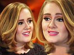 7 December 2015-NYC-USA  **** STRICTLY NOT AVAILABLE FOR USA *** Singing super Adele couldnt hide her beaming smile as she opened up and claimed that she is now happier and healthier than she has ever been Sat down for an interview as the Radio City Music Hall in New York City, she was asked where she is at in her life right now by The Today Show's Matt Lauer and a smiling Adele confidently said: "I've never been happier and ive never been healthier so I'm good!" On writing and finding the lyrics to her songs for her latest record-breaking album '25', Adele opened up and admitted: "I found it impossible for a while and i didnt know what i wanted to write about and I wasnt, well to be honest I wasnt sad." She continued: "I was overthinking everything and when i just chilled out it came" And then asked what the new hit song Hello was all about she added: "Its just about reconnecting with everyone else and myself" The singer also showed off her hand tatttoos where she has had 'Angel' ink