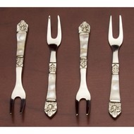 4pc Mother Of Pearl Fork Set