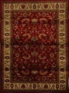 Royalty Fancy Scroll Area Rug 5x8(Red)