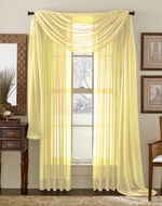 Lemon Yellow Sheer Curtain Scarf