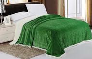 Sherpa Lined Blanket (Green)
