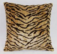 Tiger Faux Fur Throw Pillow (18"x18")