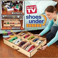 Under the Bed 12 Pair Shoe Organizer (Color May Vary)