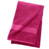 Casual Elegant Cotton Bath Towel (Neon Pink)
