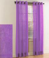 Crystal Crushed Grommet Sheer Panel - Lilac (Light Purple)