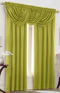 Emerald Crepe Curtain Set (Lime Green)