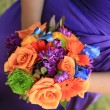Best Blue And Orange Flowers Bouquet For Wedding Ceremony Bridal Flowers Ideas