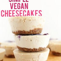 Simple Vegan Cheesecakes! via minimalistbaker.com