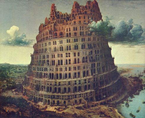 Pieter Brueghel el Viejo: La pequeña torre de Babel (h. 1563).