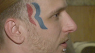 Man gets Romney logo face tattoo