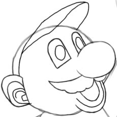 How to Draw Mario Head Details