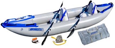Inflatable kayaks are an affordable paddling option
