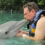 I wasn't jealous--I swear.  I don't think the dolphin is a risk to our marriage.