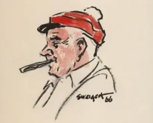 Portrait of Sid Boyum by Cloyd Sweigert, 1966