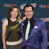 Lucy Lawless and Bruce Campbell at event of Ash vs Evil Dead (2015)