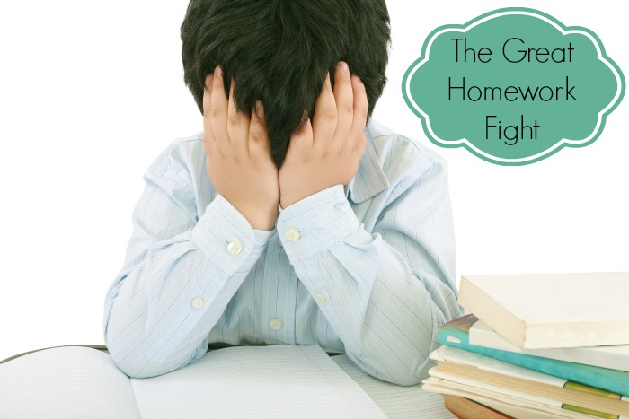 Our struggle with our child and homework. How will we end the great homework fight and have our child succeed in school?