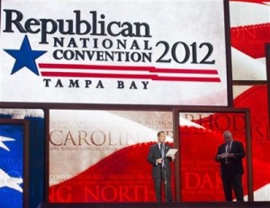 The stage for the 2012 Republican National Convention