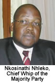 Nkosinathi Nhleko, Chief Whip of the Majority Party