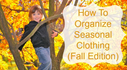 How to organize seasonal clothing (Fall Edition)