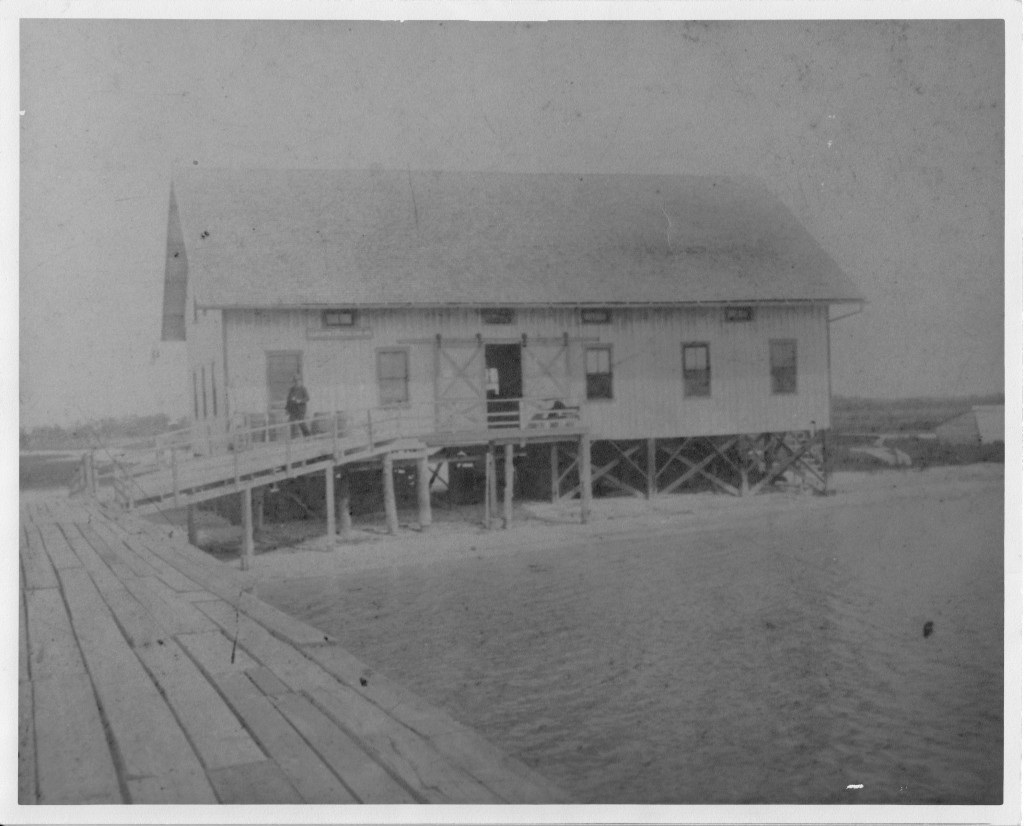 The general store and post office 1886 at the base of the wharf