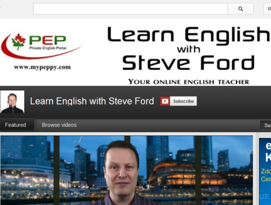 Strony do nauki języka angielskiego - słuchanie YouTube