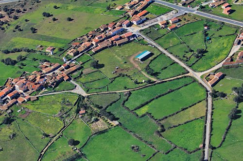 Vista area de Villar de Corneja