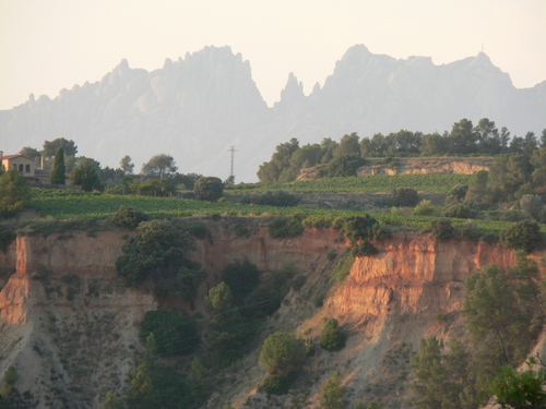 Montserrat is a Mountain Chain near Barcelona