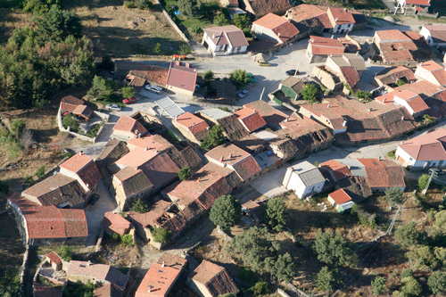 Vista aérea de Cabezas Altas, localidad de Navatejares