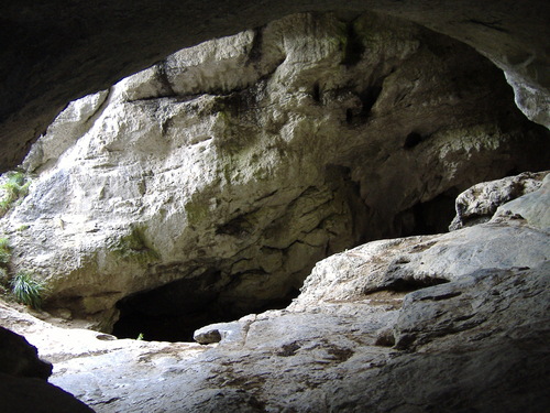 Cuevas de Baltzola, salida al exterior