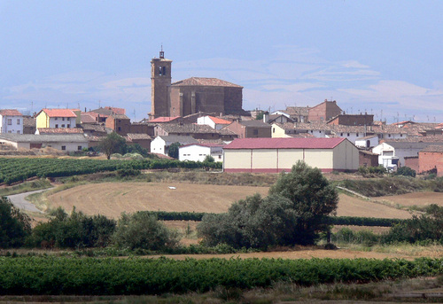 AZOFRA (Camino de Santiago). La Rioja. 2005. 01. Vista de Azofra.