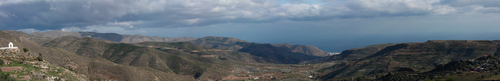 Panorámica de la costa de Almería desde Felix III