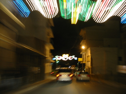 "Bones Festes" Christmas lights, La Xara, Alicante Spain