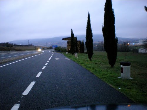 A12, Villateurta, near Estella , Navarra, Espana, 28-12-2008.