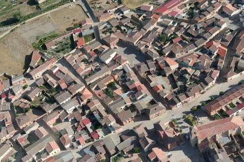 Vista aérea de San Román de Hornija