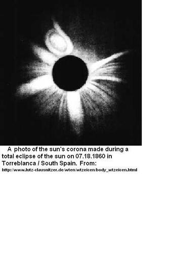 photo of solar eclipse