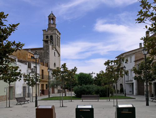Church square, by Julio M. Merino