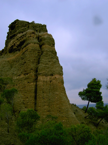 Cerro testigo cerca de la Cueva de lo Pinos Exfiliana