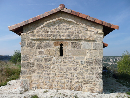 parte posterior ermita Santas Centola y Elena Valdelateja (Burgos)