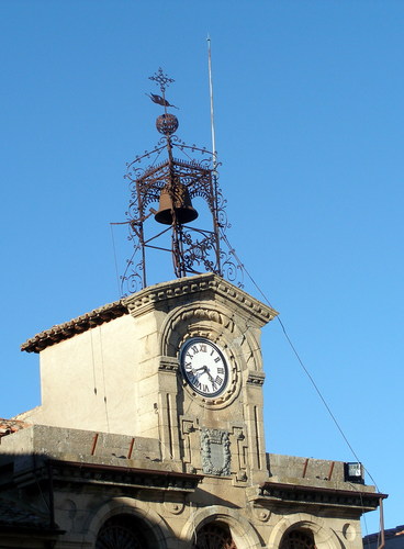 Detalle del reloj del Ayuntamiento
