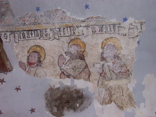Pinturas románicas en la iglesia de Zaballa