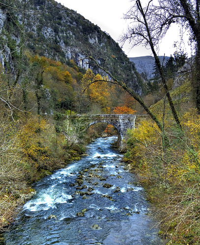 Puente sobre el río Miera. Cantabria