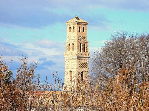 Torre mudéjar de la iglesia de Peñaflor