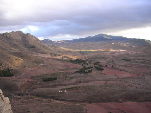 Vista del valle de Trasmont desde el pico Valdemedina(Morés)